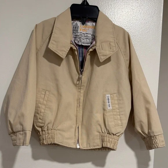 London Fog Tan Jacket – Toddler Size 3T Classic Zip Front Coat - Picture 1 of 5